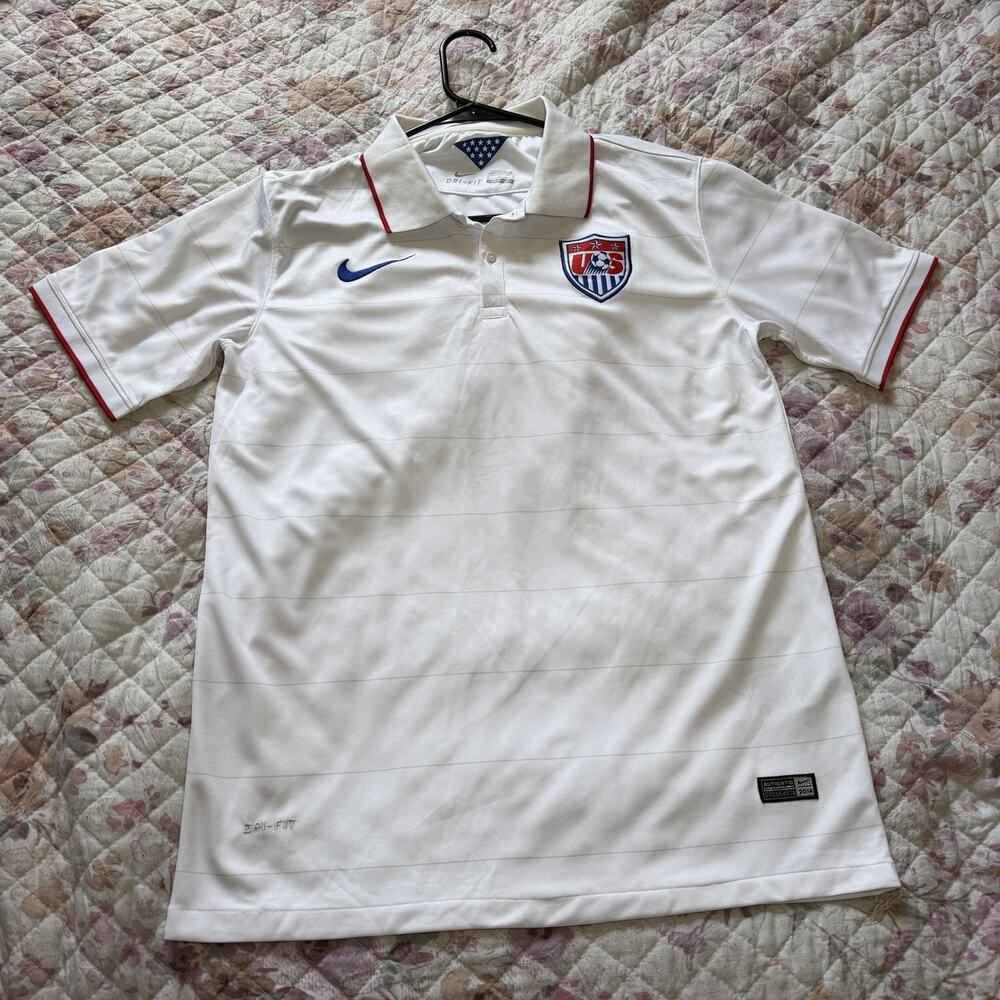 Nike USA Soccer 2014 World Cup Home Jersey Polo Shirt Men’s Size Small